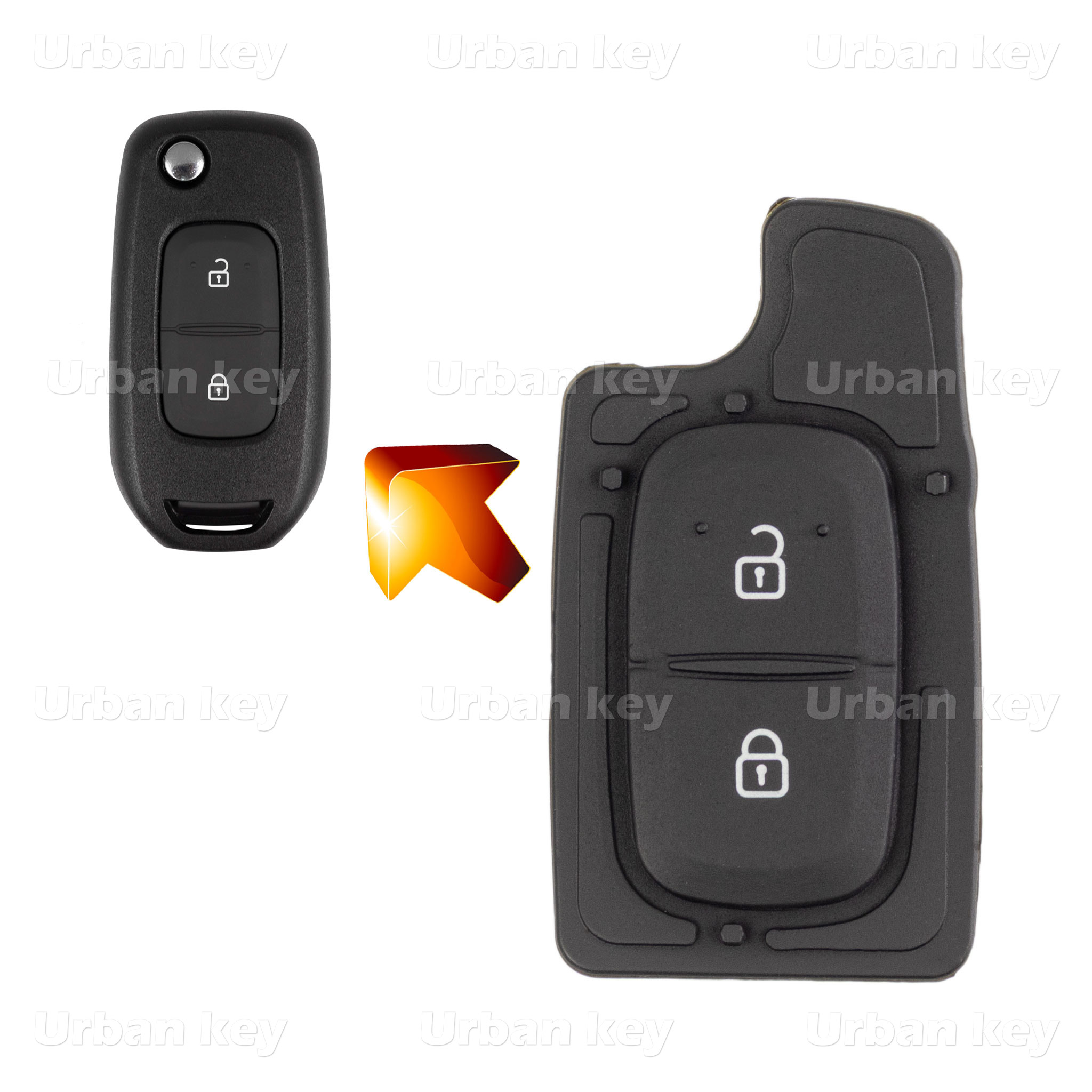 BORRACHA SUBSTITUIÇAO AUTO 2 BOTOES